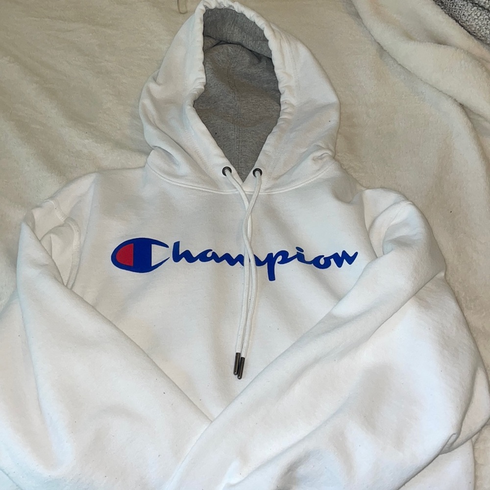 white champion hoodie